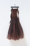 Marc Le Bihan 21908 Shrink Silk Ballet Dress Flat Shoulder Series Triple Tulle Skin-friendly MLB-21908-SHENHE Dark Brown